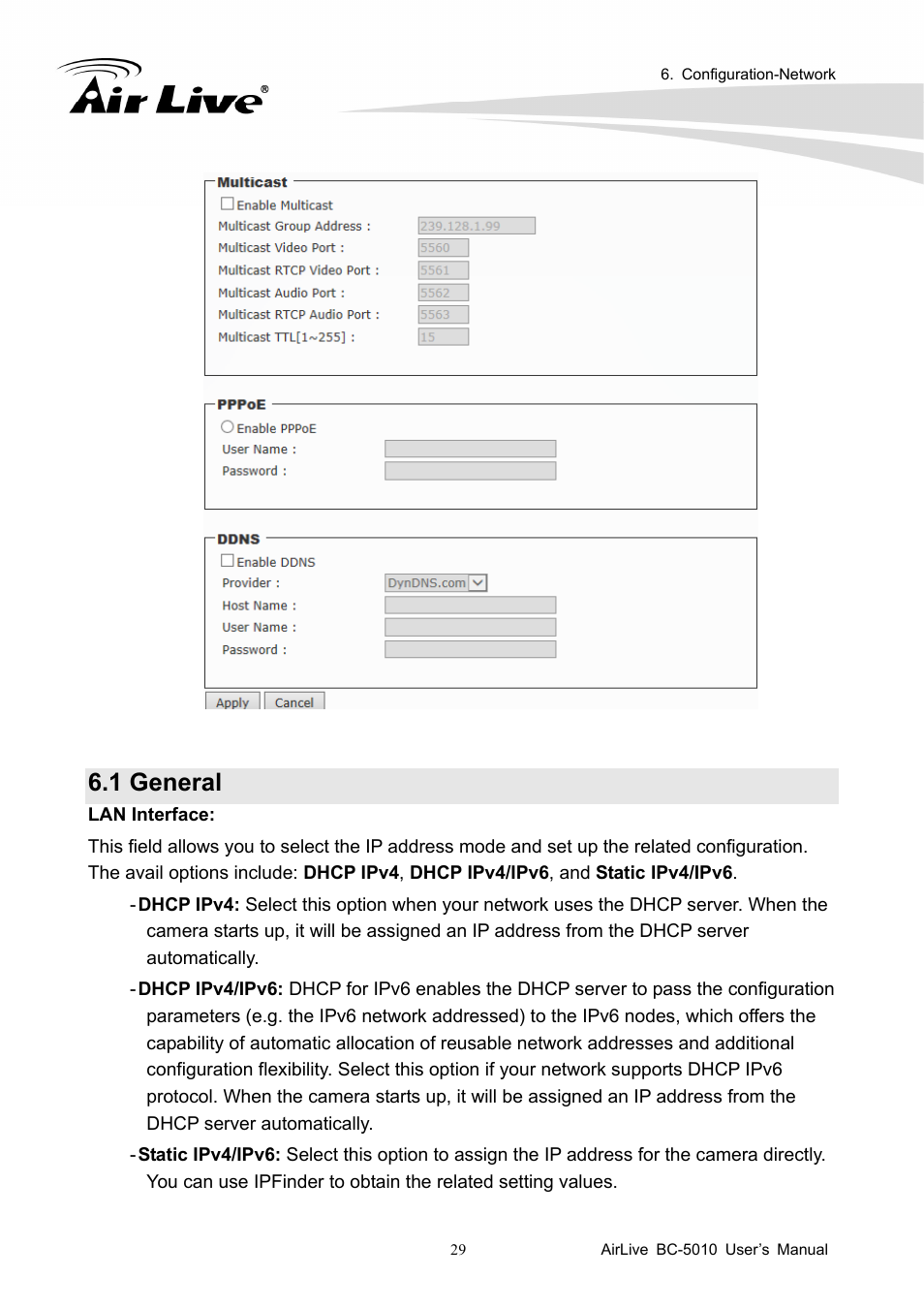 1 general | AirLive BC-5010 User Manual | Page 35 / 82