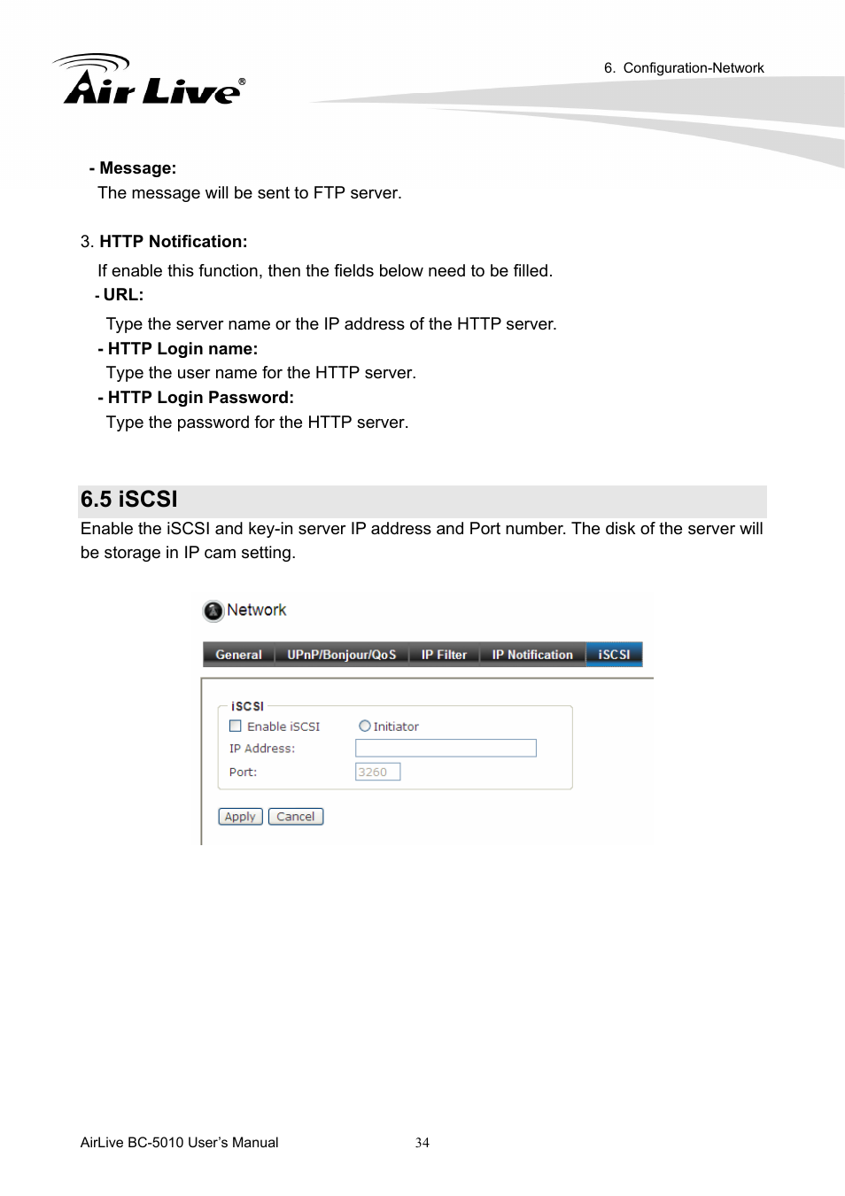 5 iscsi | AirLive BC-5010 User Manual | Page 40 / 82