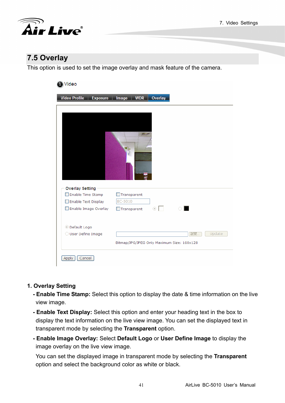 5 overlay | AirLive BC-5010 User Manual | Page 47 / 82