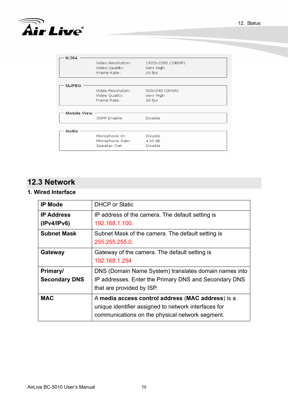 3 network | AirLive BC-5010 User Manual | Page 64 / 82