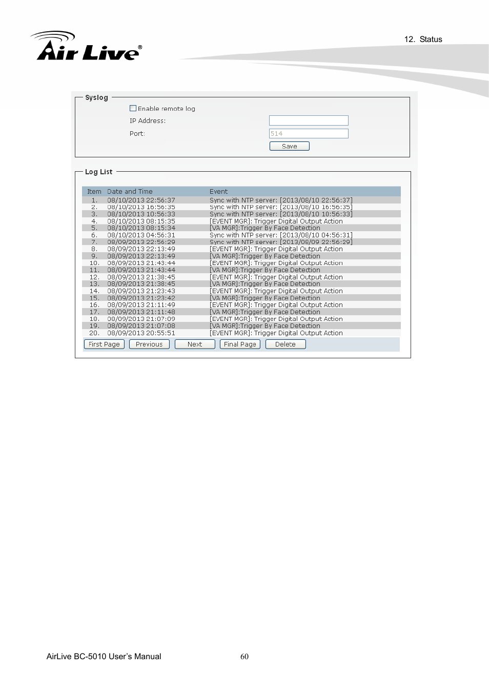 AirLive BC-5010 User Manual | Page 66 / 82