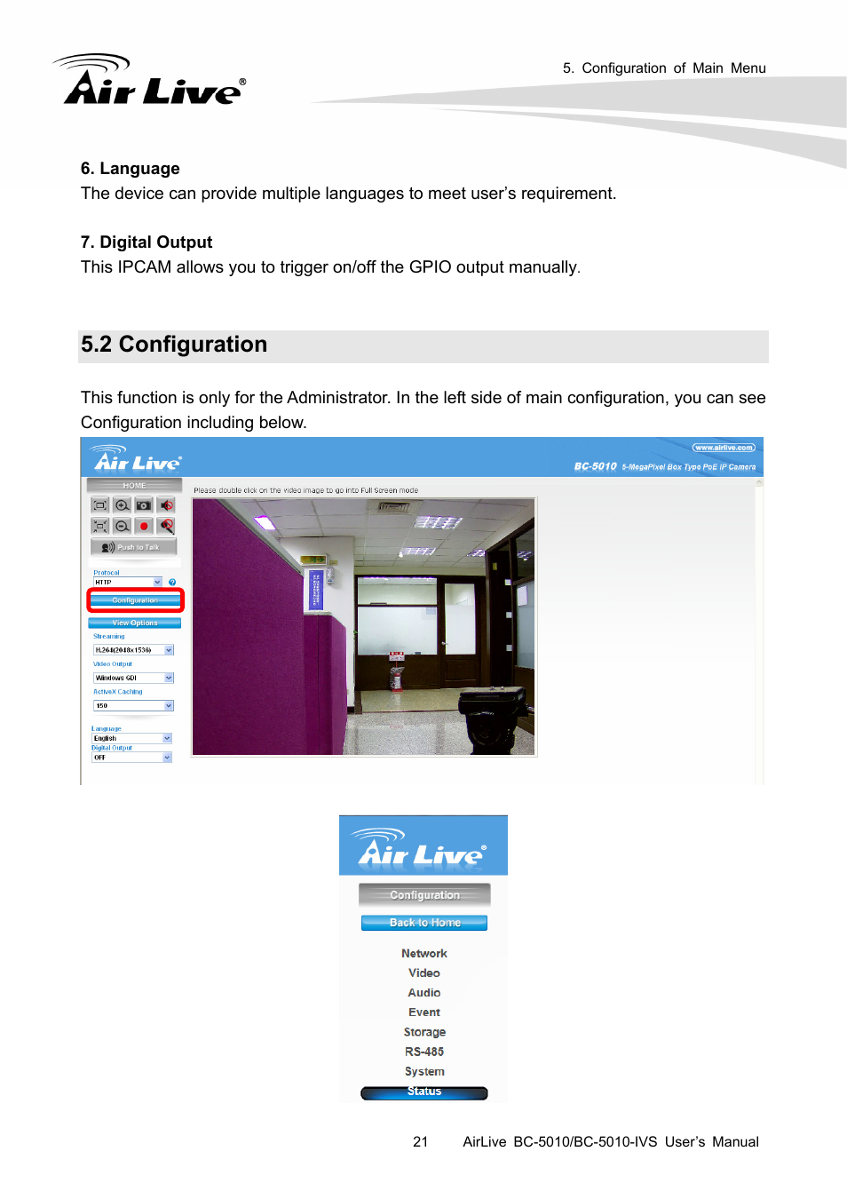 2 configuration | AirLive BC-5010-IVS User Manual | Page 26 / 67