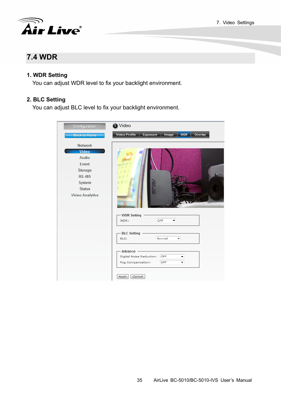 4 wdr | AirLive BC-5010-IVS User Manual | Page 40 / 67