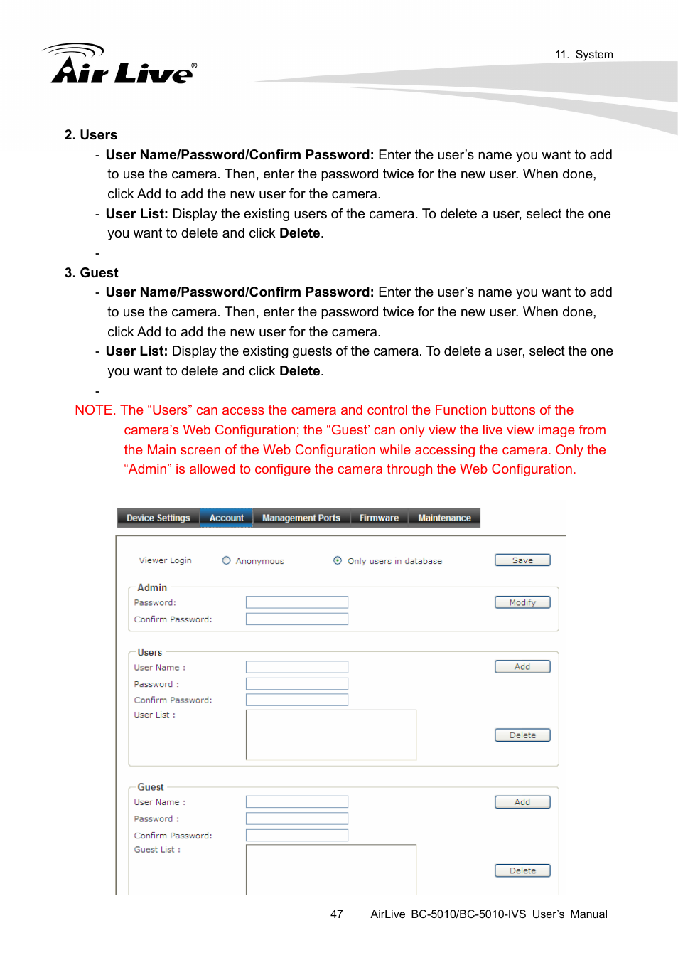 AirLive BC-5010-IVS User Manual | Page 52 / 67