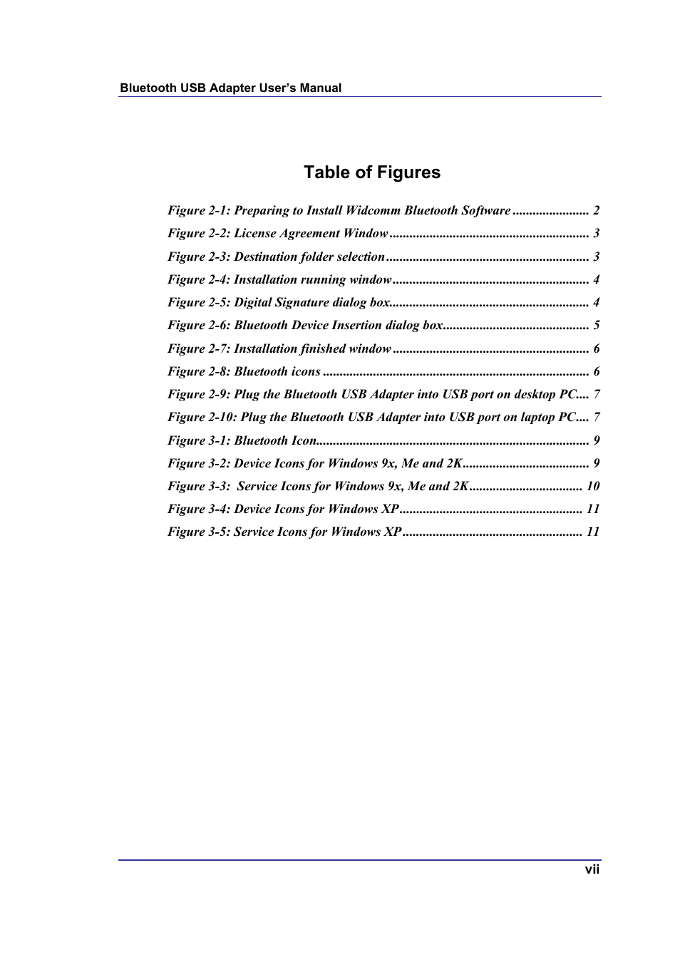 Table of figures | AirLive BT-202USB User Manual | Page 8 / 63