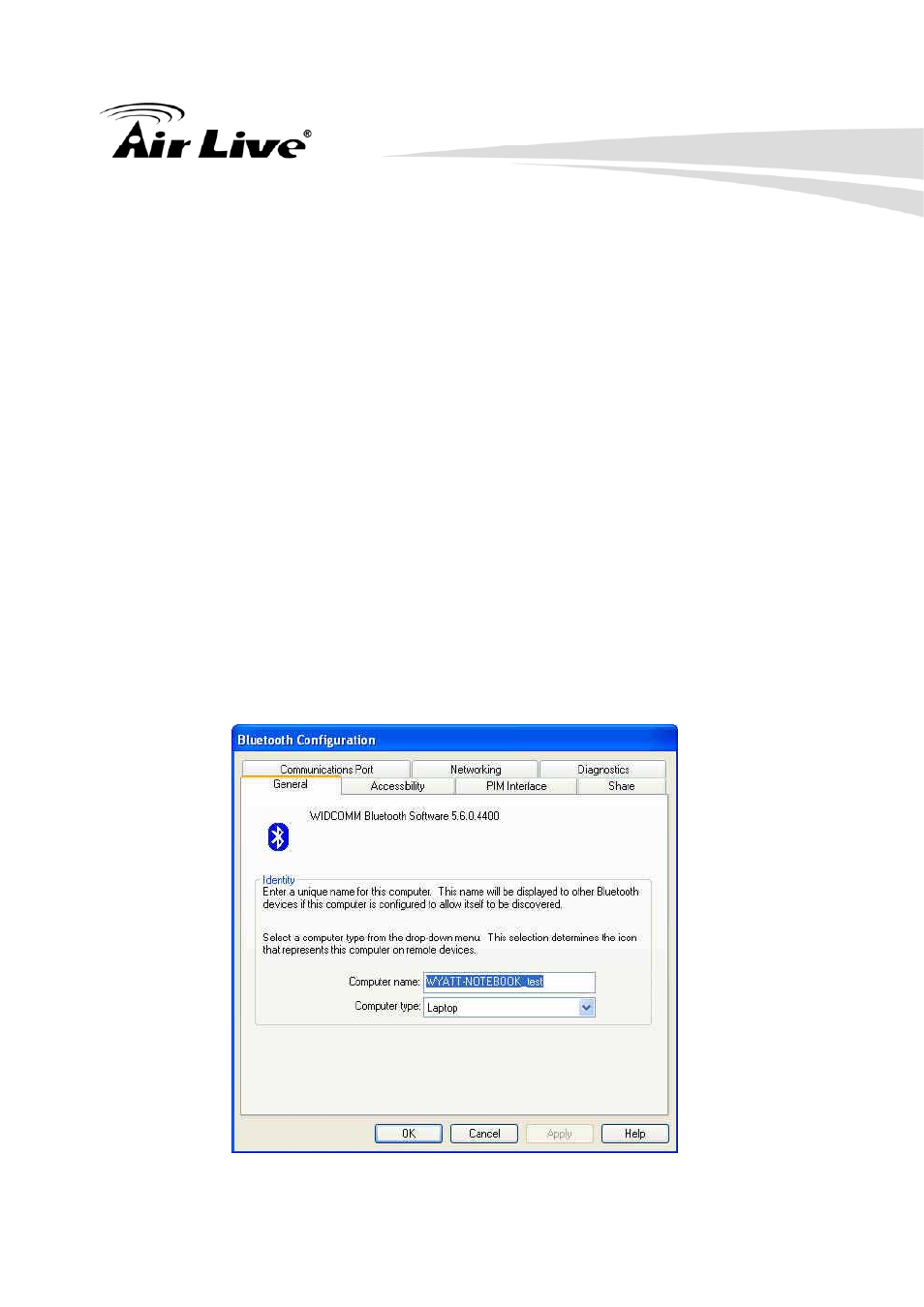 Bluetooth configuration - general | AirLive BT-302USB User Manual | Page 24 / 52