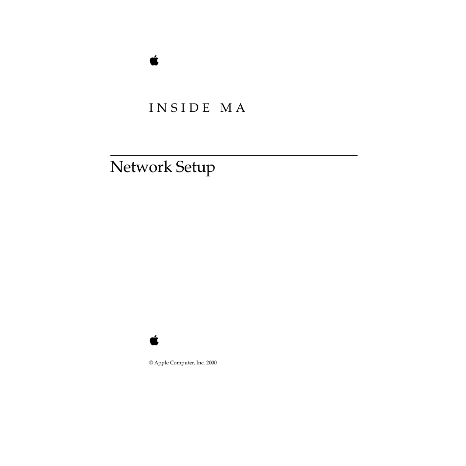 Apple Network Setup User Manual | 184 pages