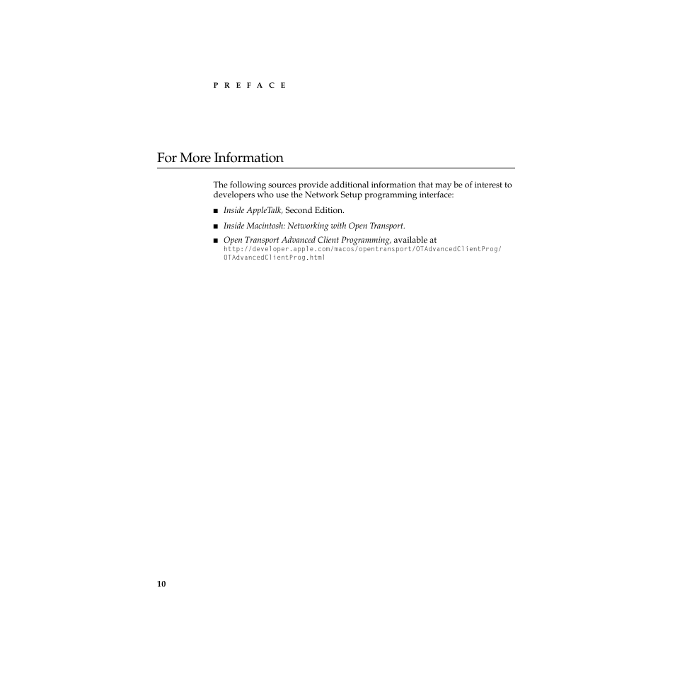 For more information, For more information 0 | Apple Network Setup User Manual | Page 10 / 184