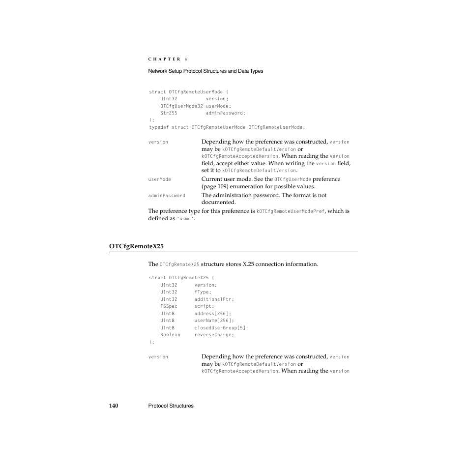 Otcfgremotex25 | Apple Network Setup User Manual | Page 140 / 184