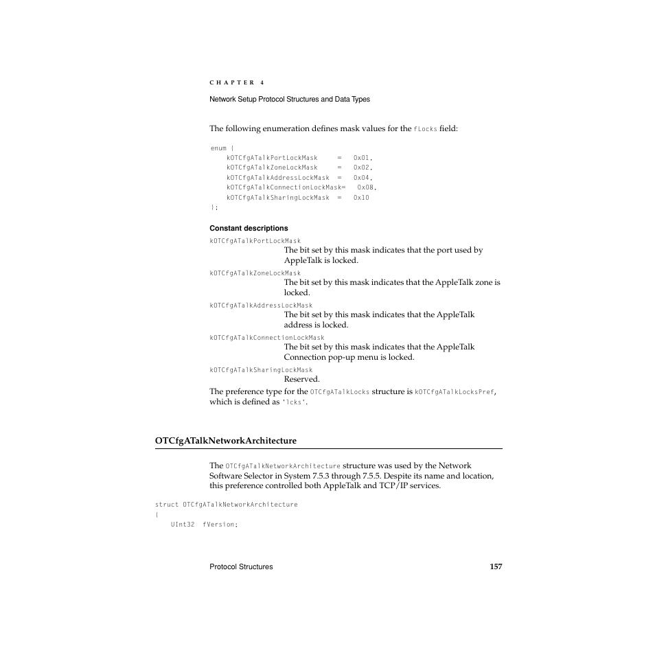 Otcfgatalknetworkarchitecture | Apple Network Setup User Manual | Page 157 / 184