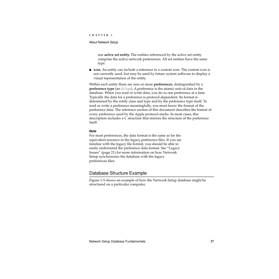 Database structure example, Database structure example 1 | Apple Network Setup User Manual | Page 17 / 184