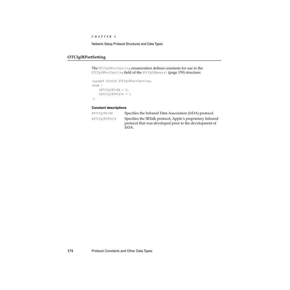 Otcfgirportsetting | Apple Network Setup User Manual | Page 174 / 184