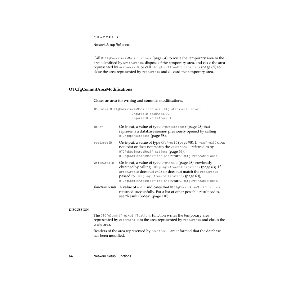Otcfgcommitareamodifications | Apple Network Setup User Manual | Page 64 / 184