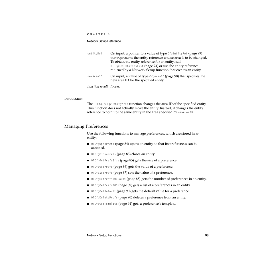 Managing preferences, Managing preferences 3 | Apple Network Setup User Manual | Page 83 / 184