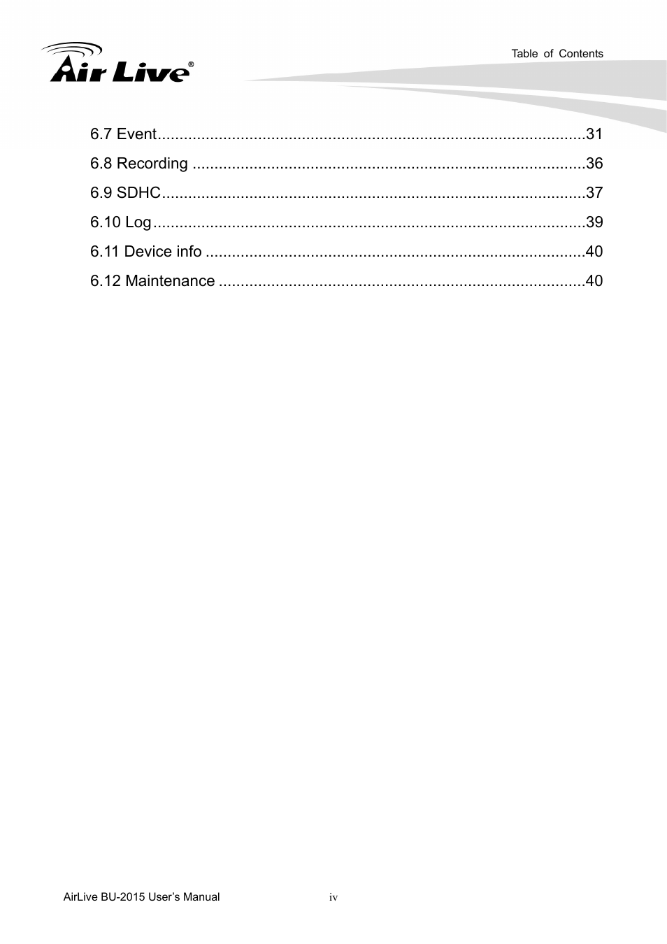 AirLive BU-2015 User Manual | Page 5 / 46