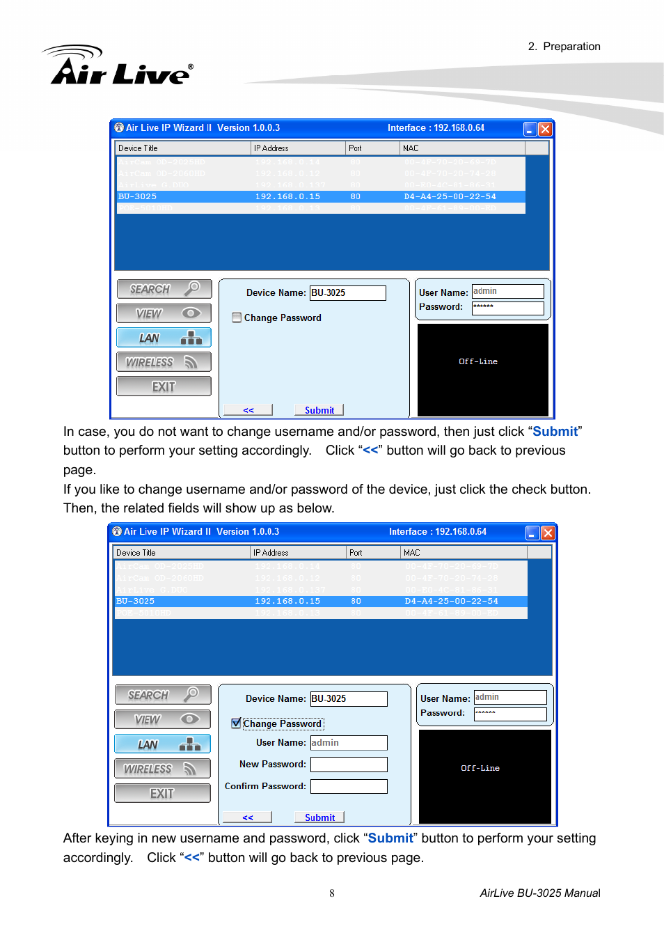 AirLive BU-3025 User Manual | Page 14 / 74