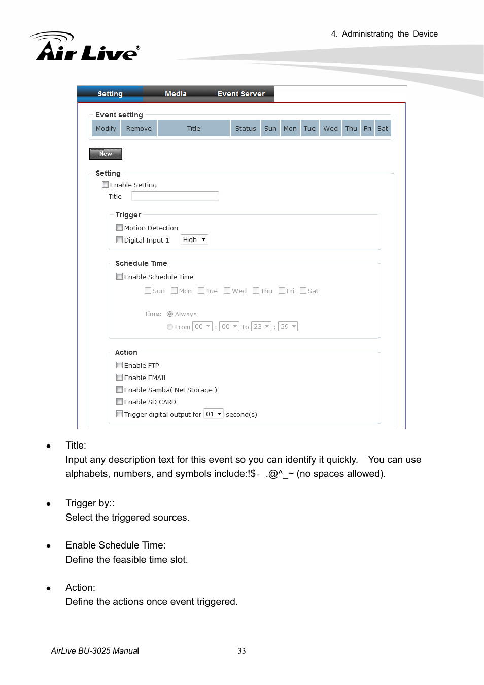 AirLive BU-3025 User Manual | Page 39 / 74