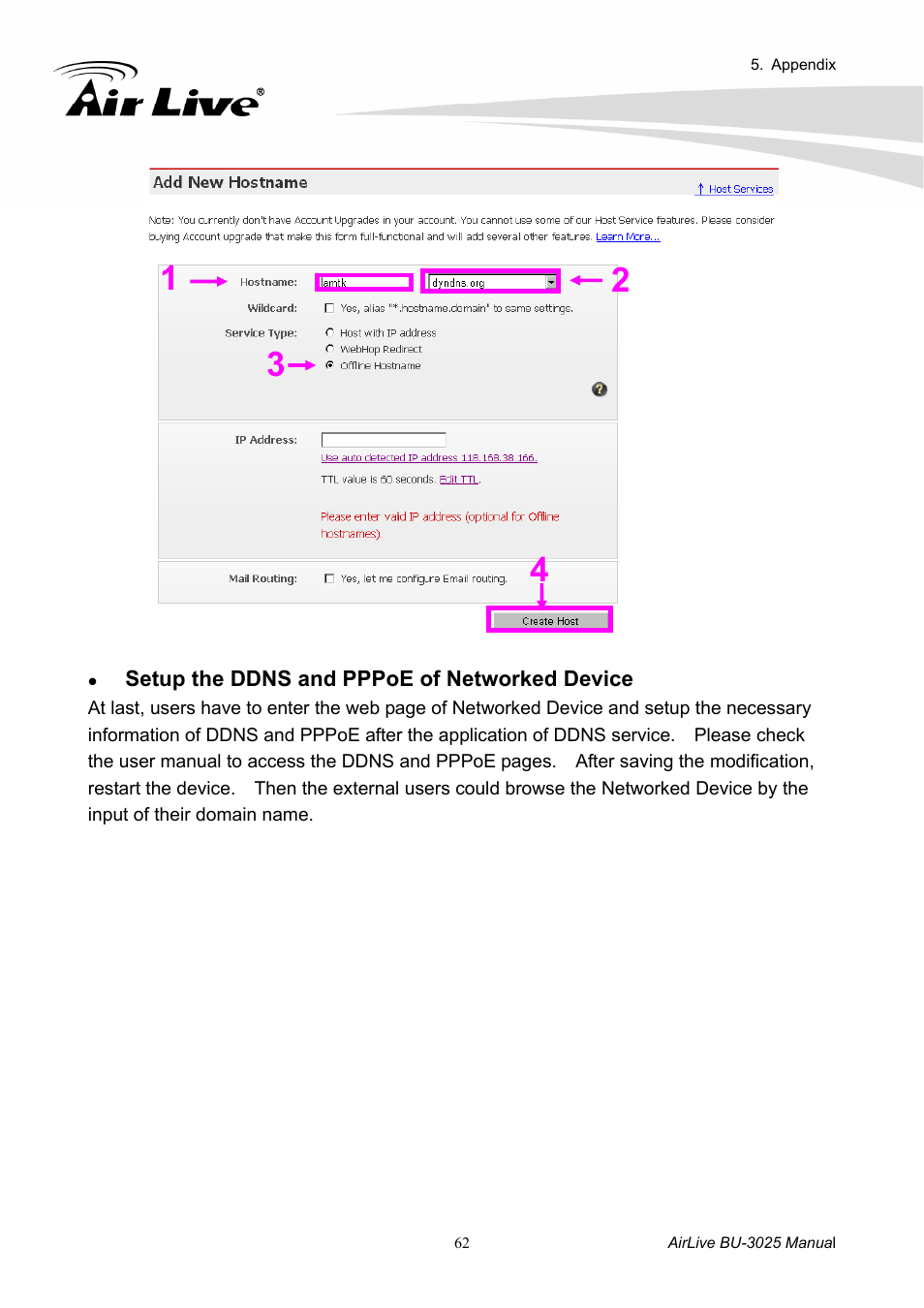 AirLive BU-3025 User Manual | Page 68 / 74