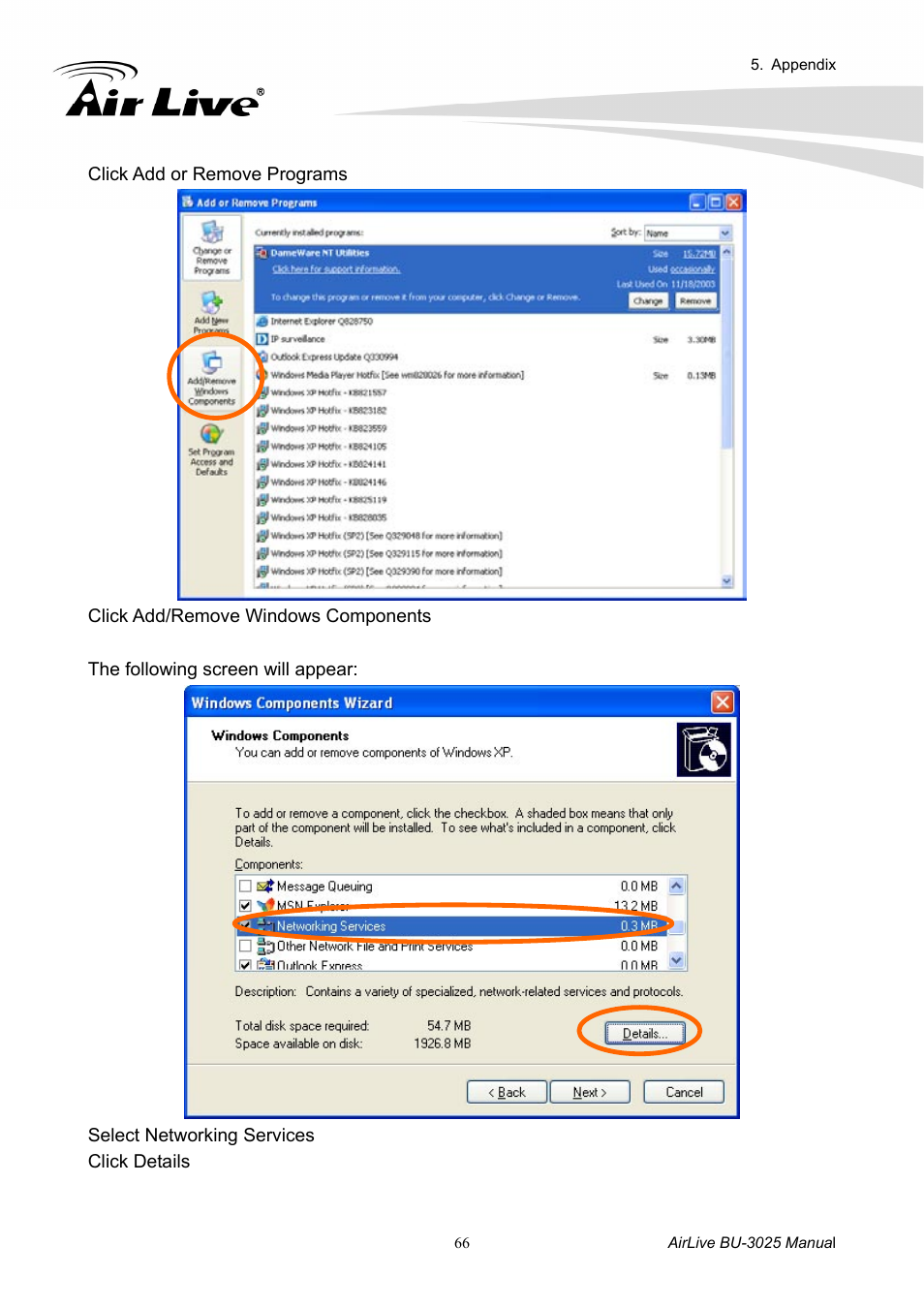 AirLive BU-3025 User Manual | Page 72 / 74