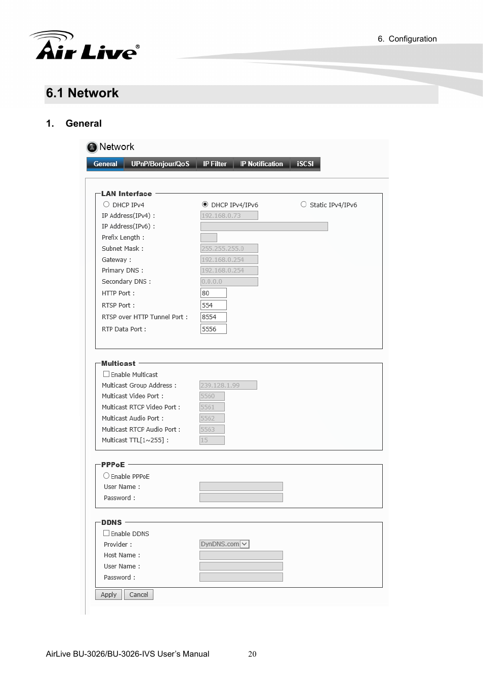 1 network | AirLive BU-3026-IVS User Manual | Page 24 / 64