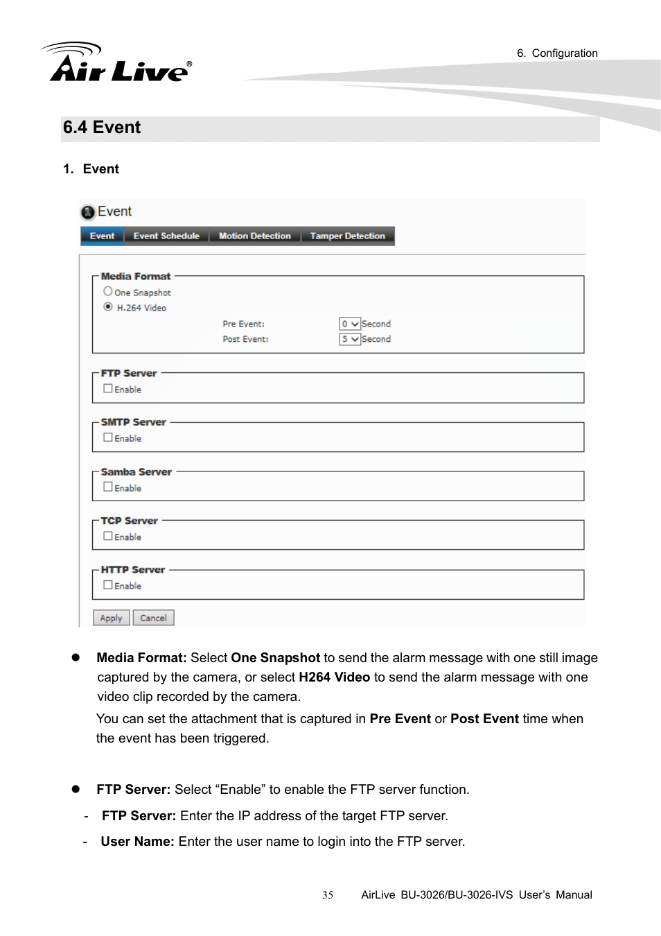 4 event | AirLive BU-3026-IVS User Manual | Page 39 / 64