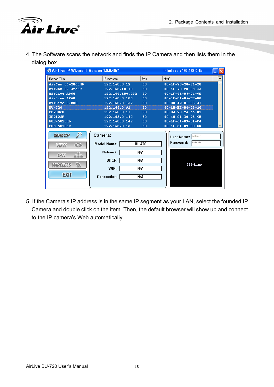 AirLive BU-720 User Manual | Page 15 / 59