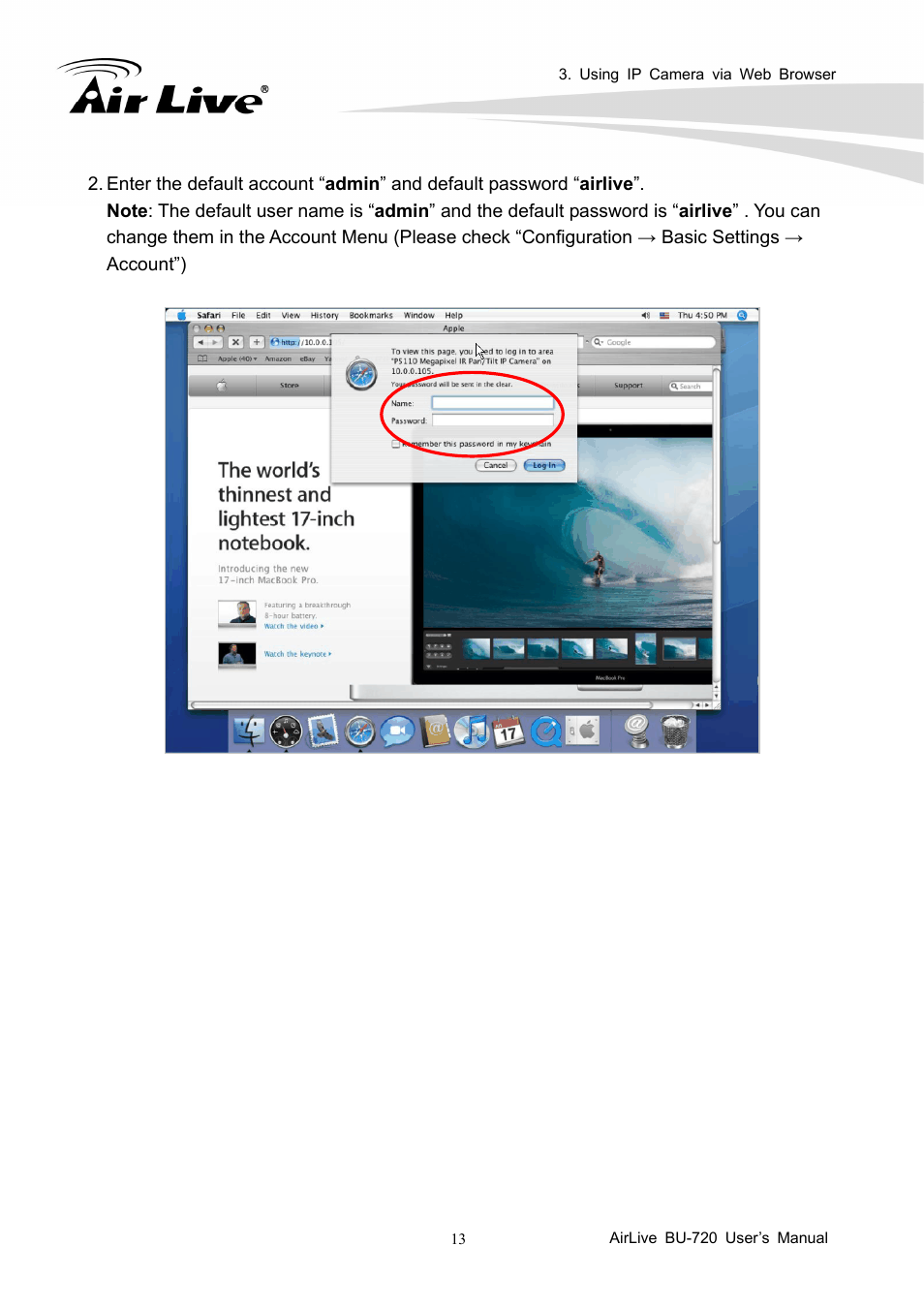 AirLive BU-720 User Manual | Page 18 / 59