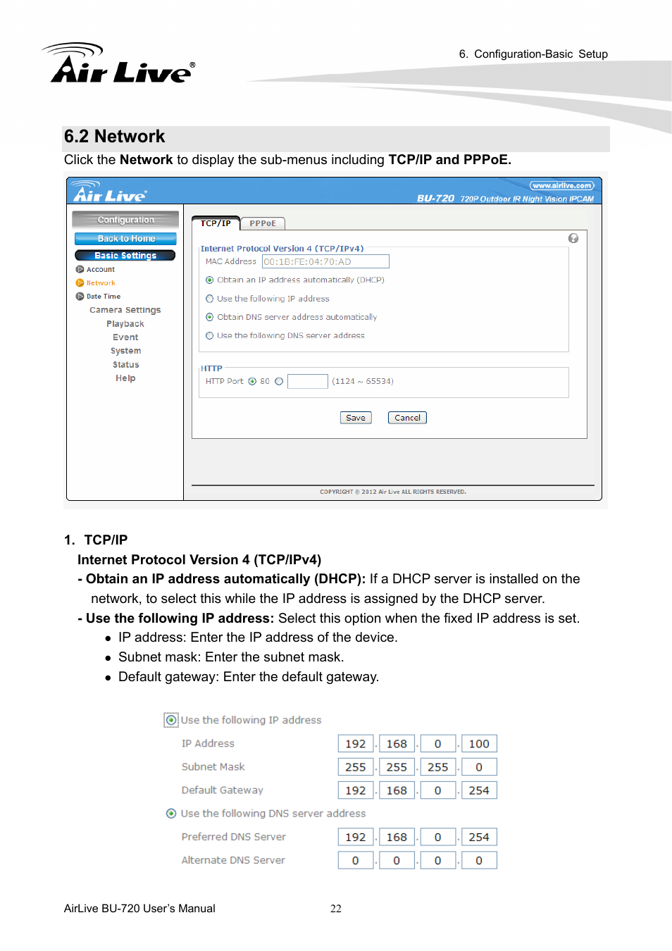 2 network | AirLive BU-720 User Manual | Page 27 / 59
