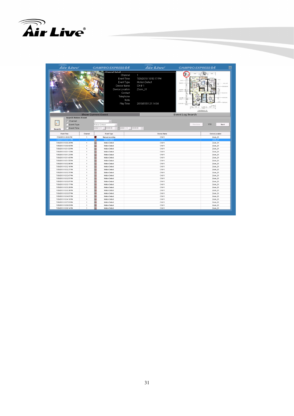 AirLive CamPro Express 64 User Manual | Page 32 / 68