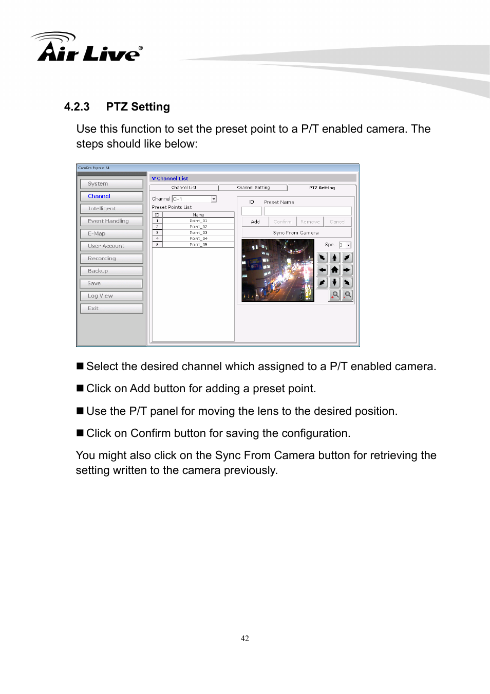 AirLive CamPro Express 64 User Manual | Page 43 / 68