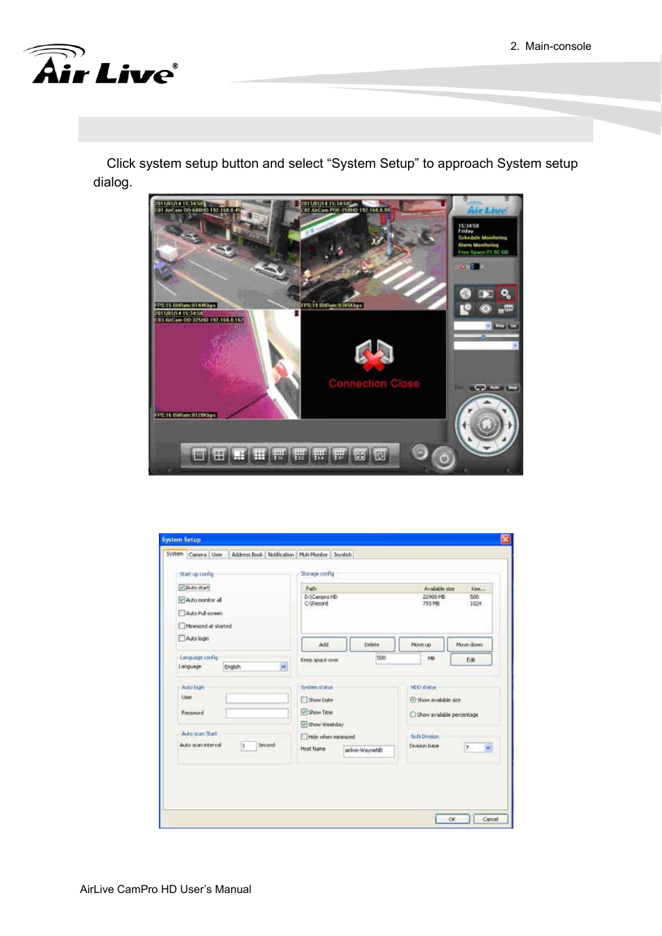 5 system setup | AirLive CamPro HD User Manual | Page 37 / 120