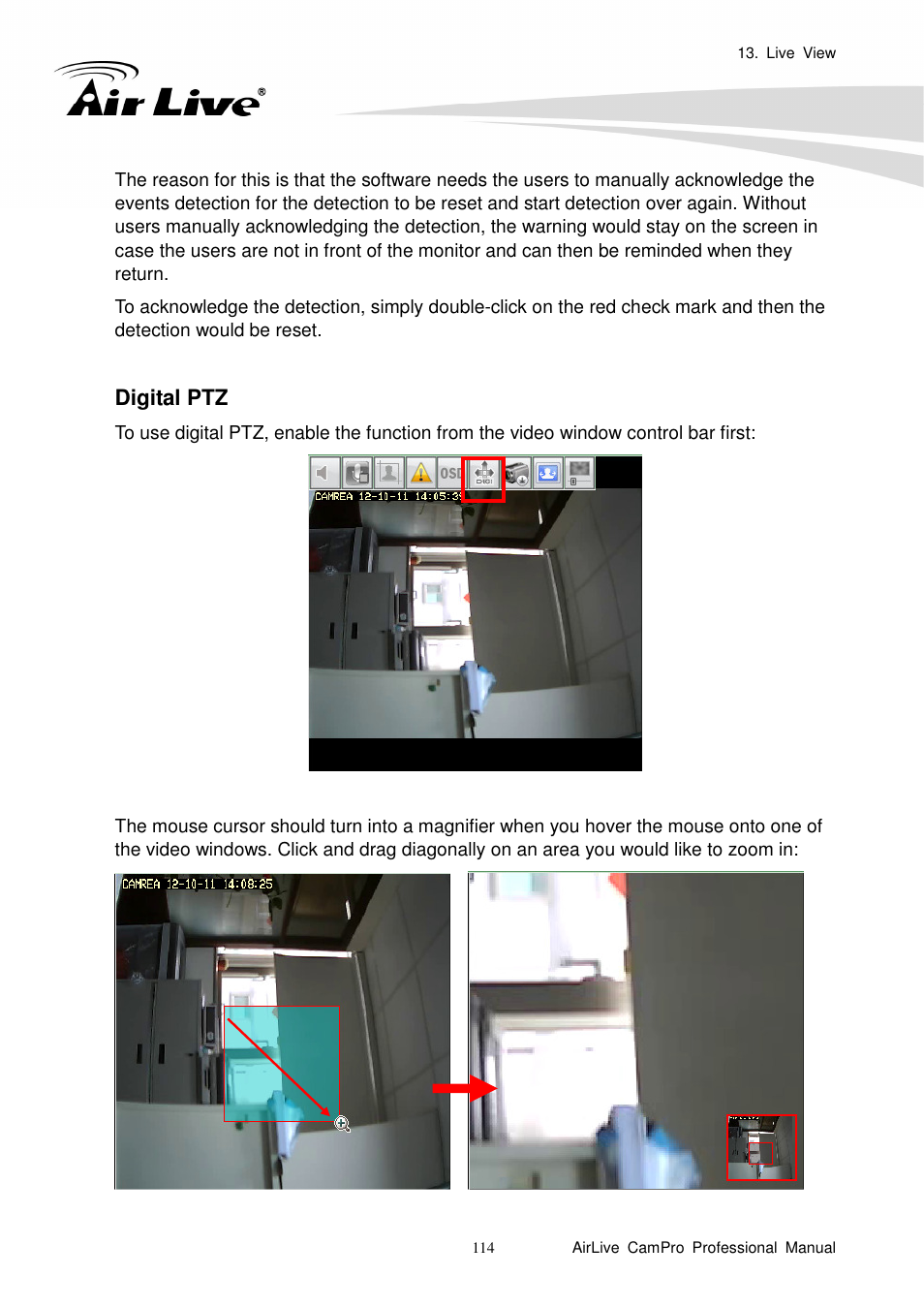 Digital ptz | AirLive CamPro Professional User Manual | Page 120 / 178