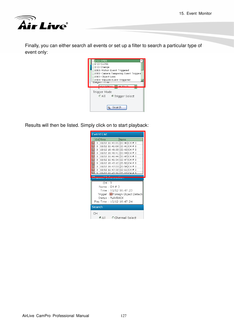 AirLive CamPro Professional User Manual | Page 133 / 178