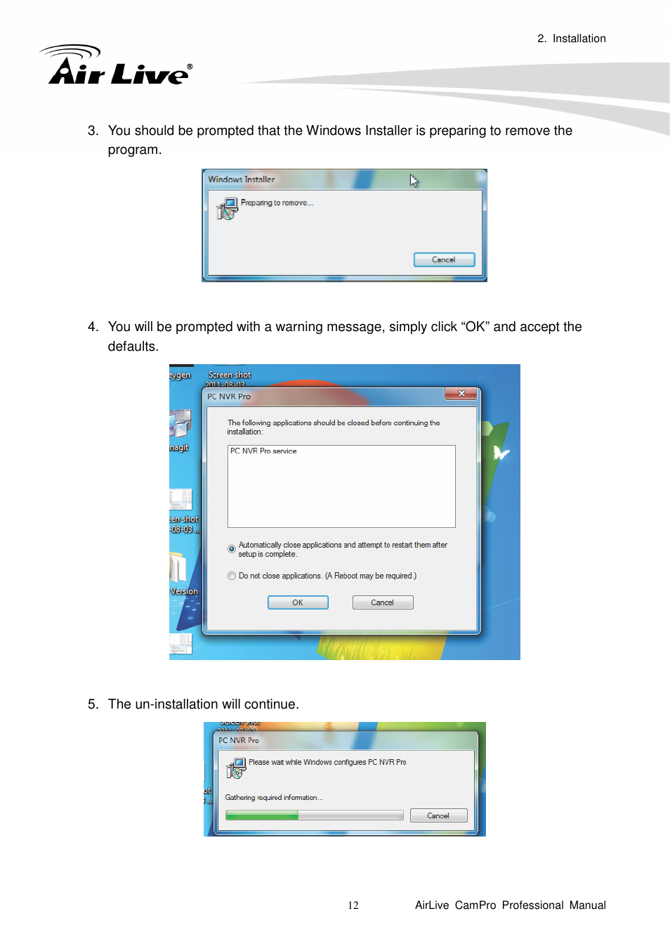 AirLive CamPro Professional User Manual | Page 18 / 178