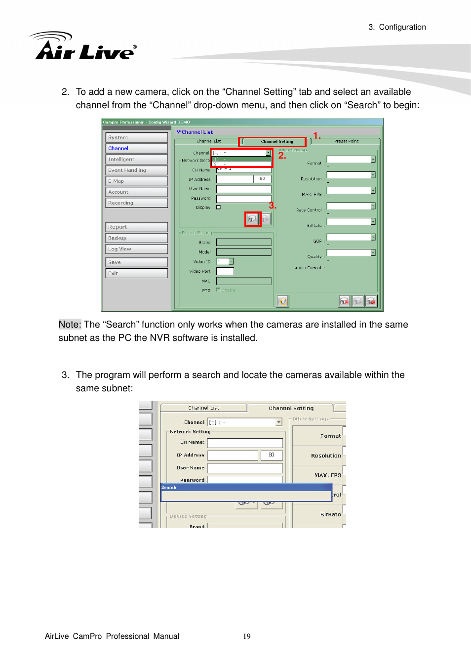 AirLive CamPro Professional User Manual | Page 25 / 178
