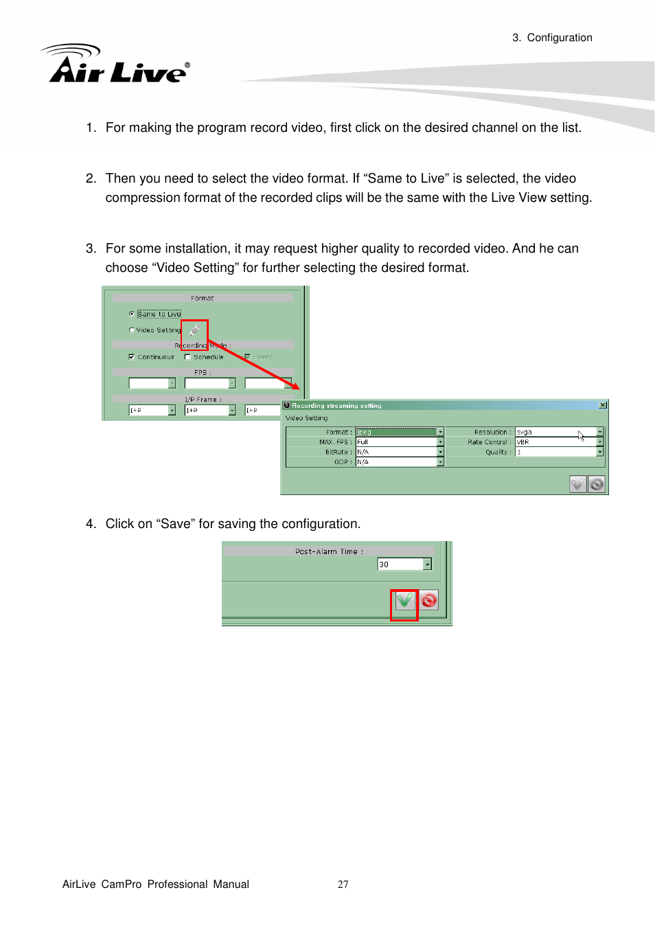 AirLive CamPro Professional User Manual | Page 33 / 178