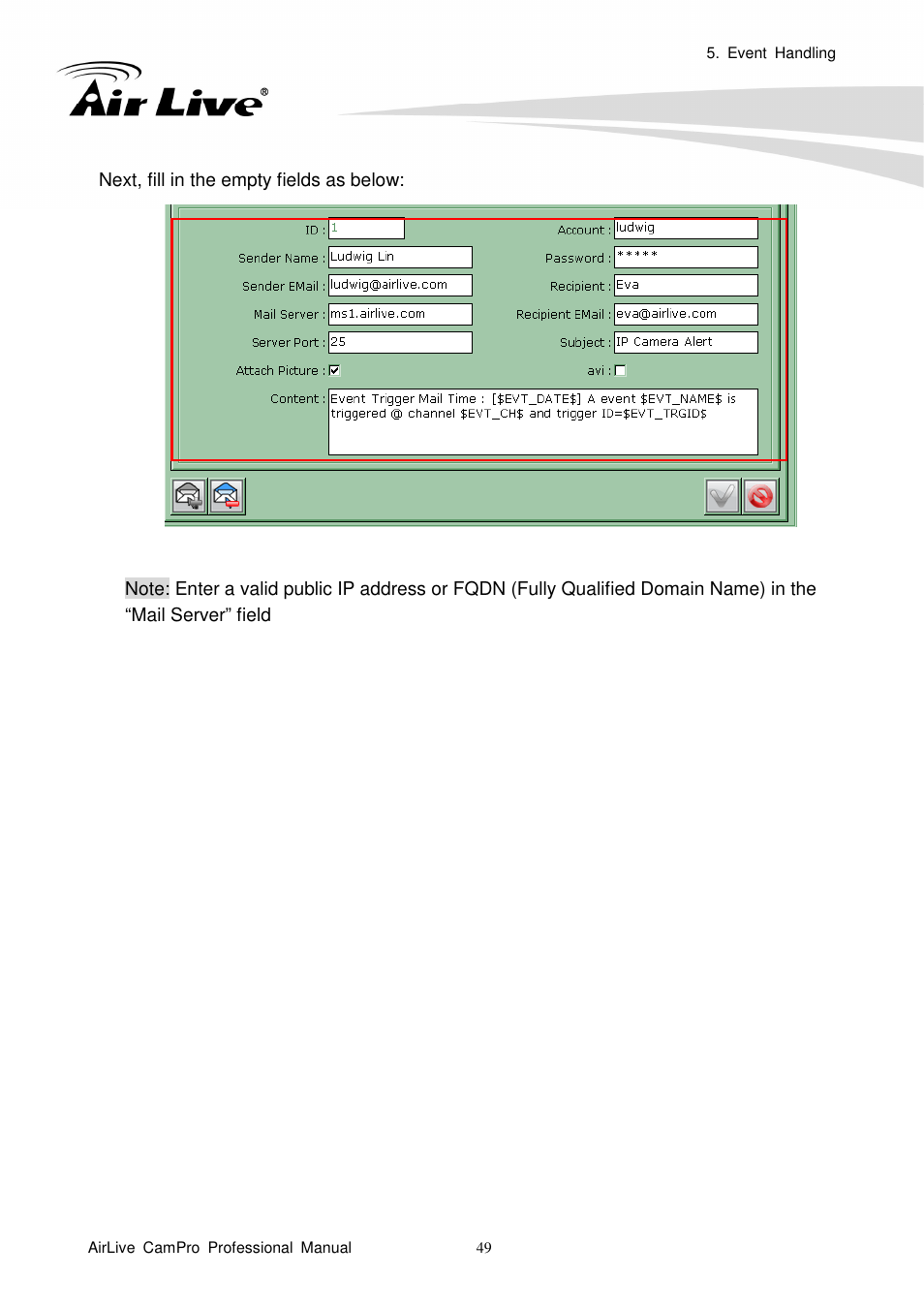 AirLive CamPro Professional User Manual | Page 55 / 178
