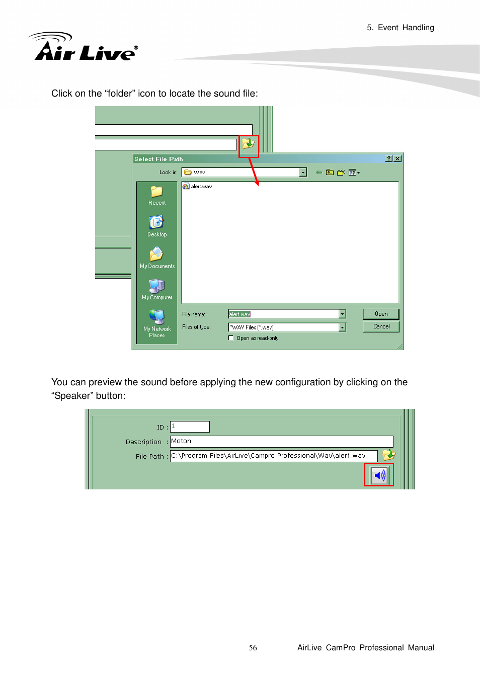 AirLive CamPro Professional User Manual | Page 62 / 178