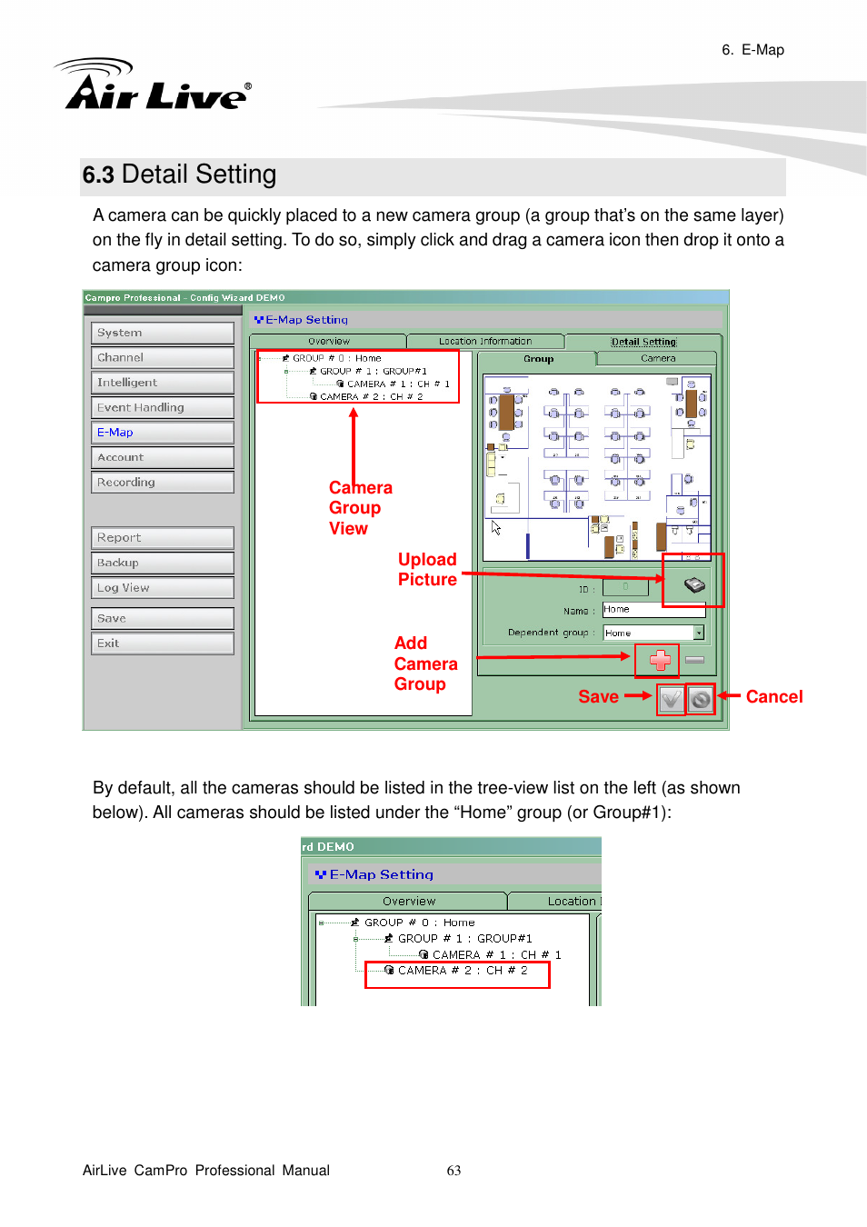 3 detail setting, Detail setting | AirLive CamPro Professional User Manual | Page 69 / 178