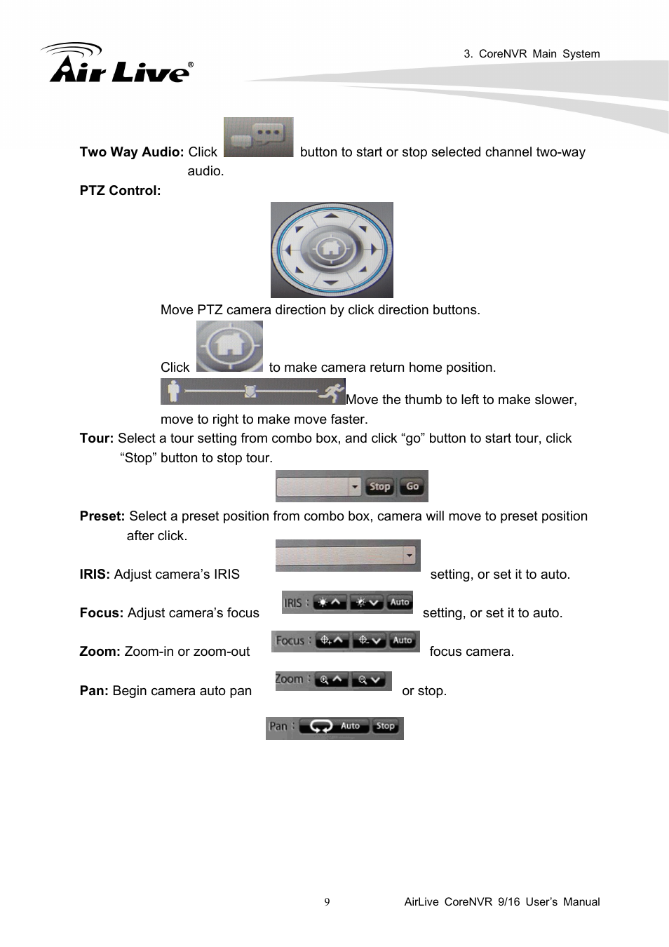 AirLive CoreNVR 9 User Manual | Page 15 / 55