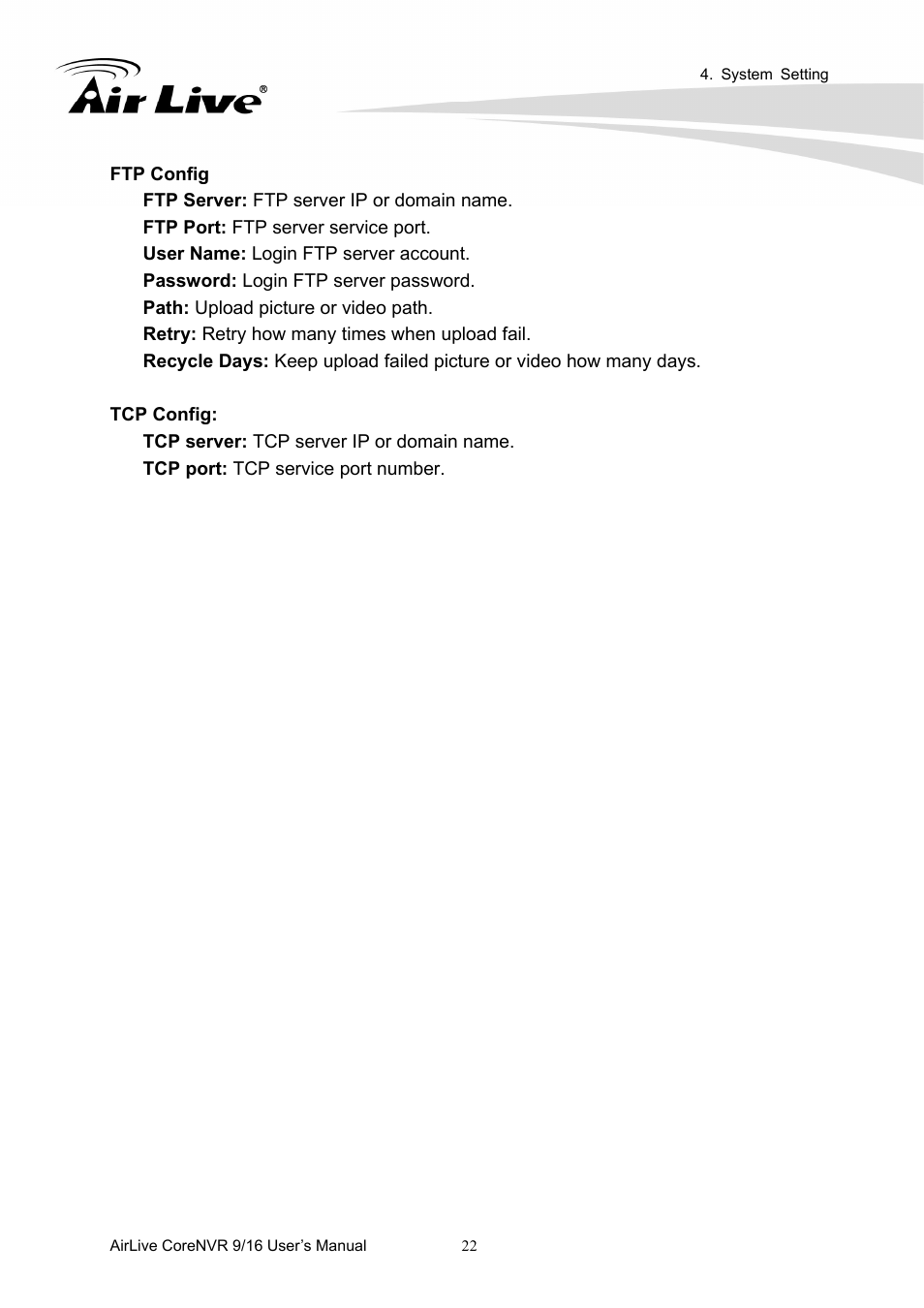 AirLive CoreNVR 9 User Manual | Page 28 / 55