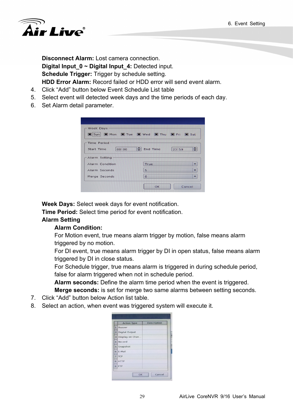 AirLive CoreNVR 9 User Manual | Page 35 / 55