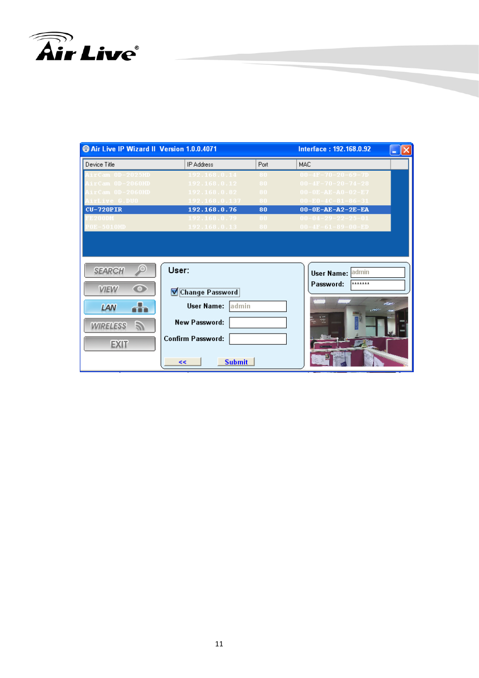 AirLive CU-720PIR User Manual | Page 16 / 97