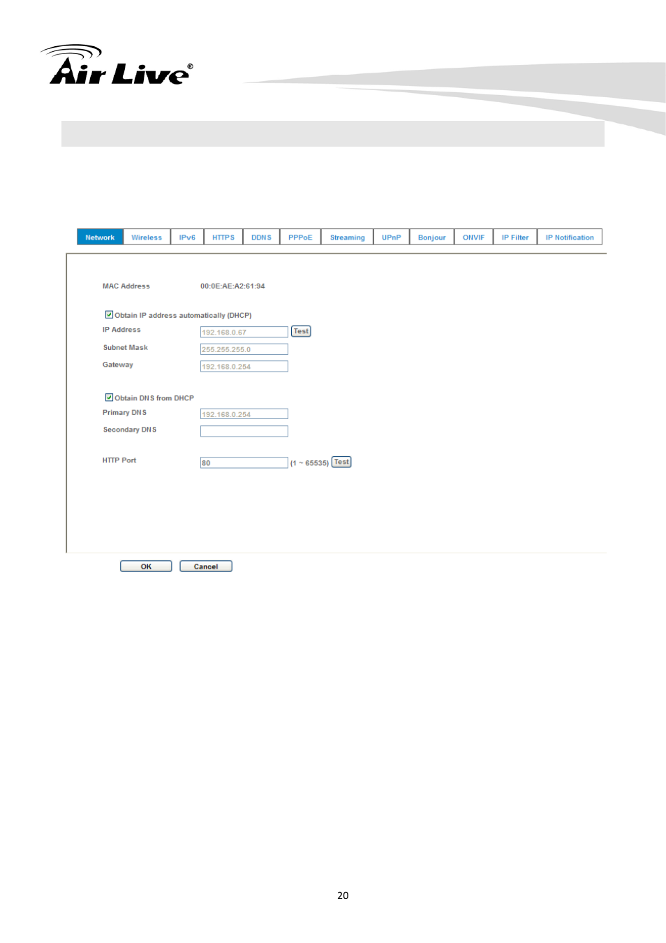 2 configure via web ui | AirLive CU-720PIR User Manual | Page 25 / 97