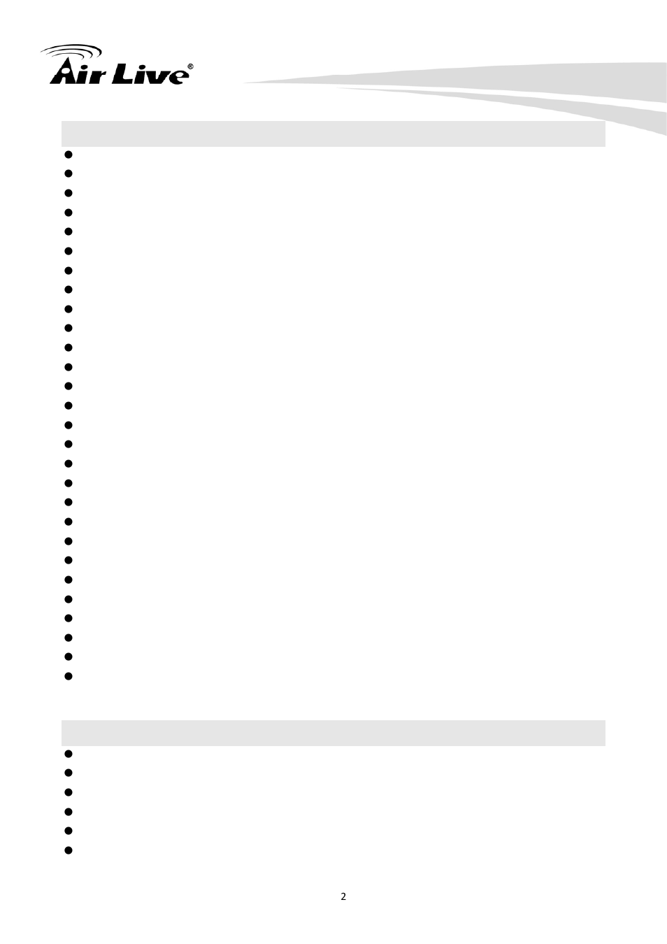 2 features, 3 system requirements | AirLive CU-720PIR User Manual | Page 7 / 97