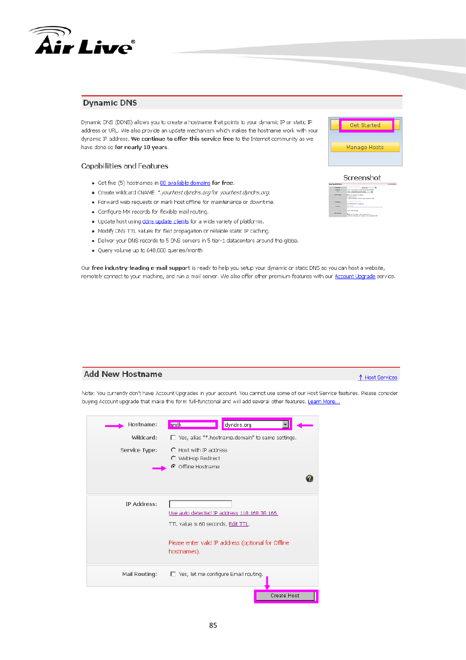AirLive CU-720PIR User Manual | Page 90 / 97