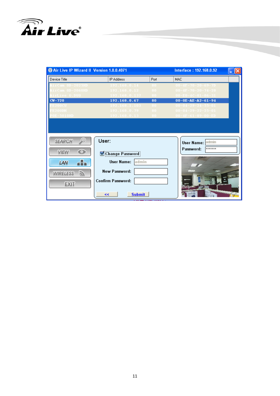 AirLive CW-720 User Manual | Page 16 / 99