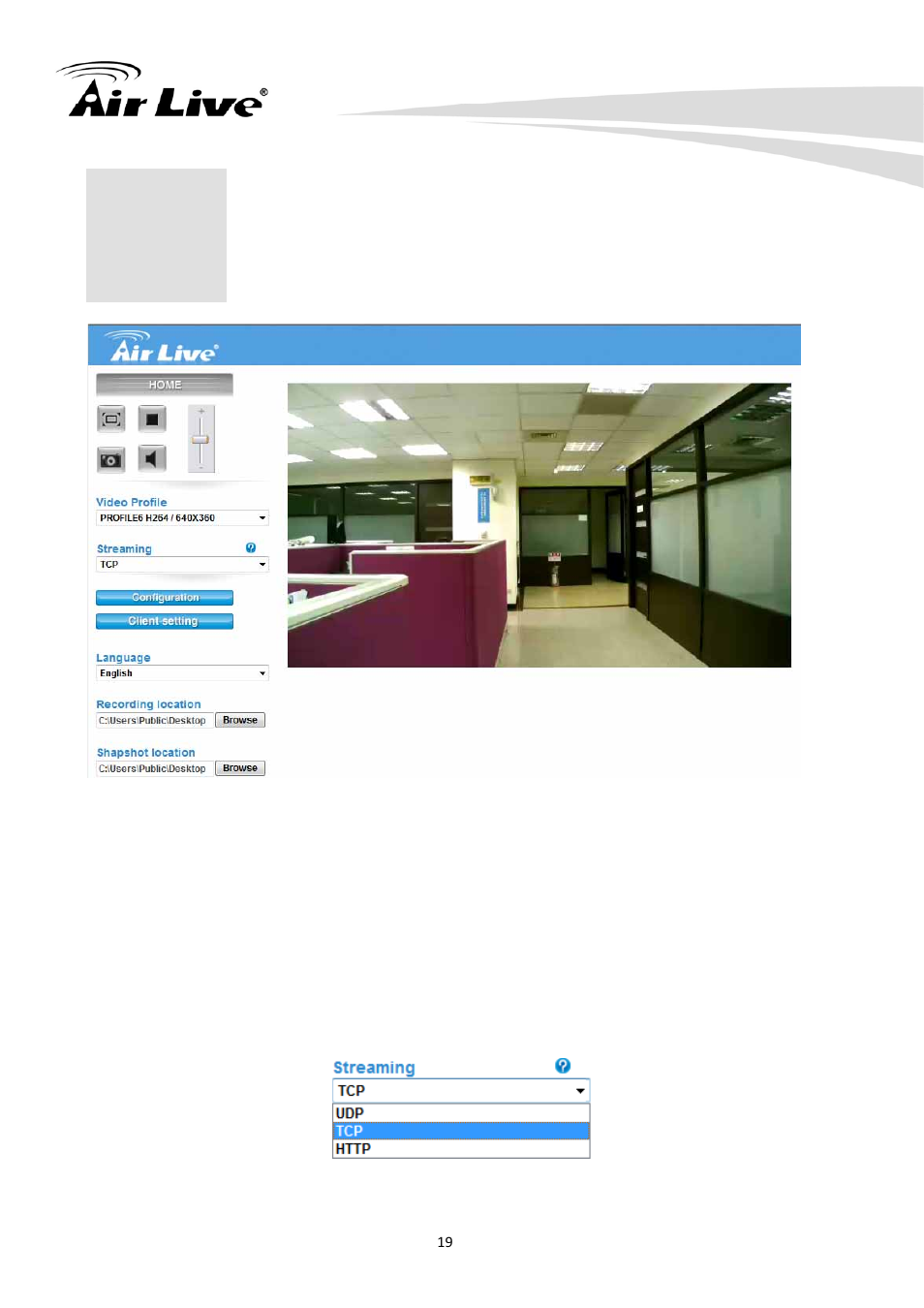 Configure the camera | AirLive CW-720 User Manual | Page 24 / 99