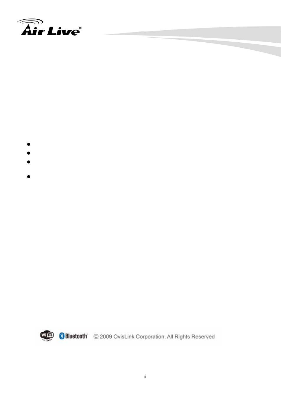 Fcc statement | AirLive CW-720 User Manual | Page 3 / 99