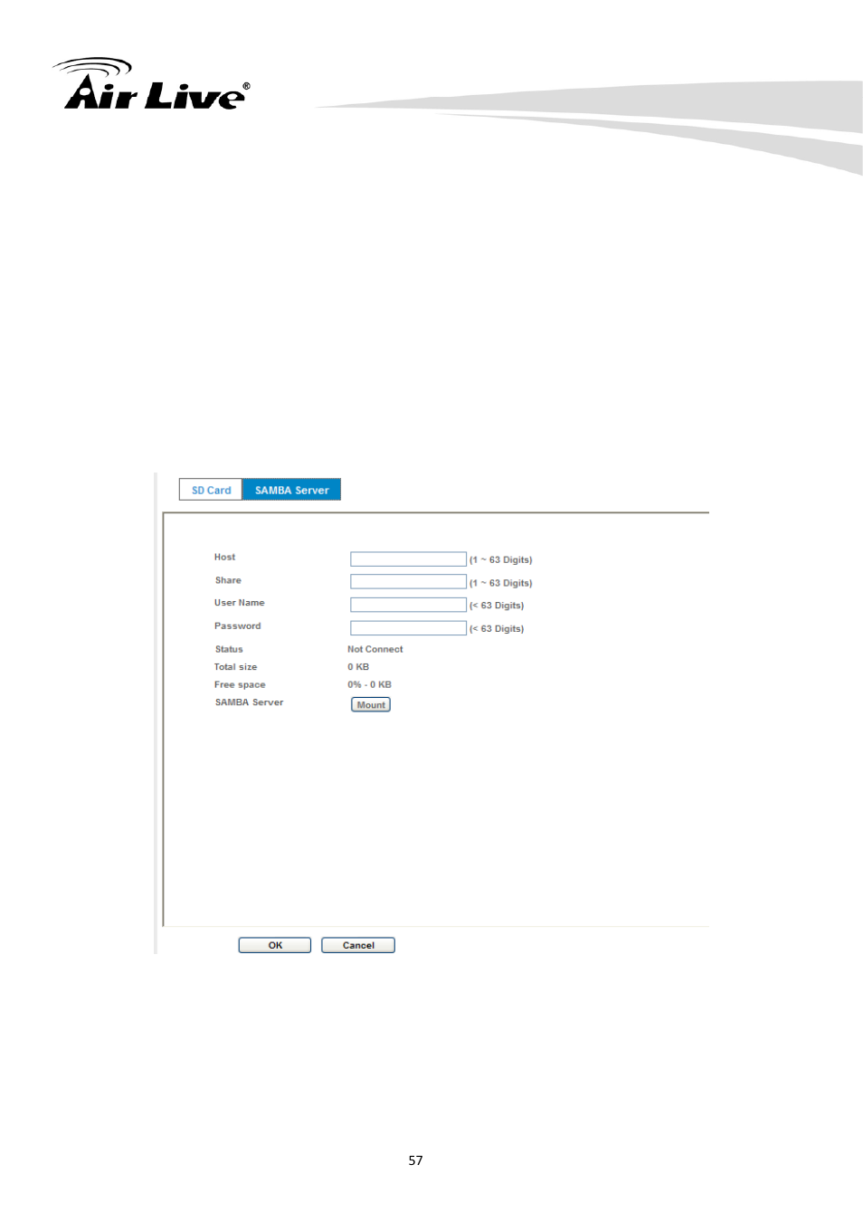2 samba server | AirLive CW-720 User Manual | Page 62 / 99
